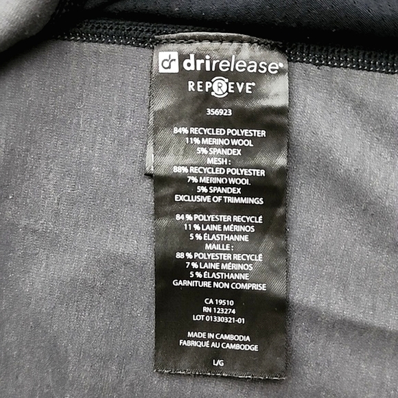 Paradox  Men's Merino Wool Dri-Release Black Grey Camo Pullover Top Size Large - Picture 10 of 13